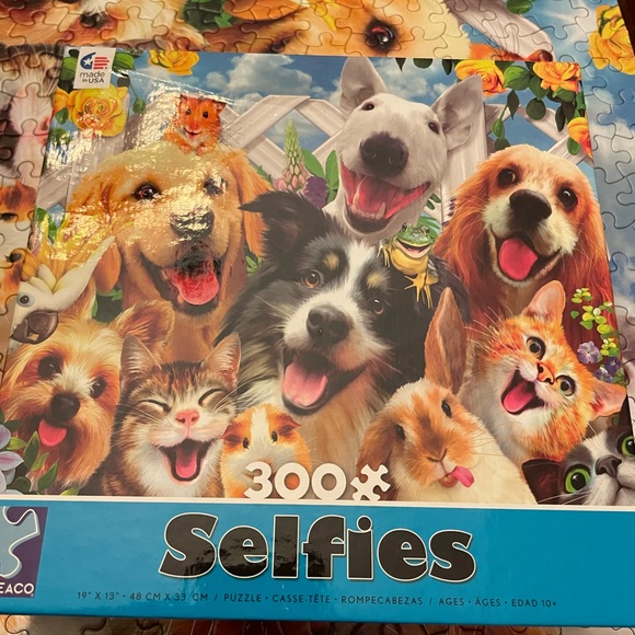 EUC Dogs and Cats Puzzle Ceaco 300 Piece Jigsaw Puzzle Pet Selfies 19" x 13" - Picture 3 of 8